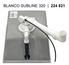 BLANCO SUBLINE 320-U, SILGRANIT bis 10-2008, seidengrau, mit Ablauffernbedienung, keine Beckenlage, 400 mm Untermaß